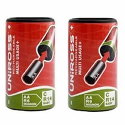 AA into C battery converters