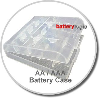Battery case for AA and AAA batteries