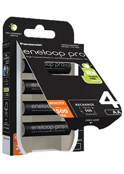 Panasonic eneloop PRO AA rechargeable batteries