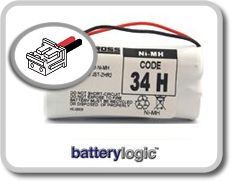 34H cordless phone battery