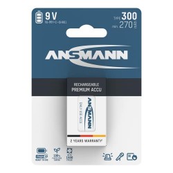 Ansmann High Capacity 270mAH PP3 - NiMH rechargeable batteries
