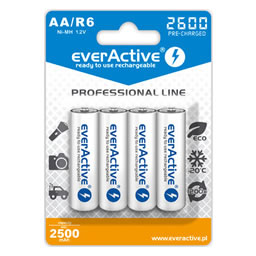 EverActive AA 2500mAh NiMH (4 pack) - NiMH rechargeable batteries