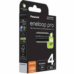 Panasonic eneloop PRO AA eco box (4 pack) - NiMH rechargeable batteries